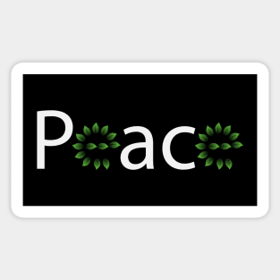 Peace artistic text design Sticker